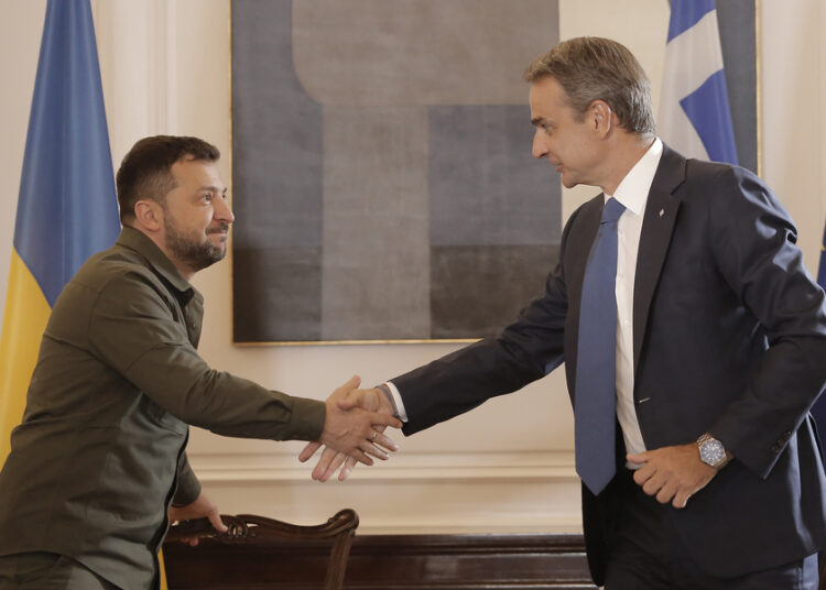 Δήλωση του Κυριάκου Μητσοτάκη μετά την συνάντησή του με τον πρόεδρο της Ουκρανίας Volodymyr Zelenskyy