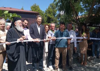 Στα εγκαίνια του Δασικού Χωριού Παπάδων ο Θ. Σκυλακάκης