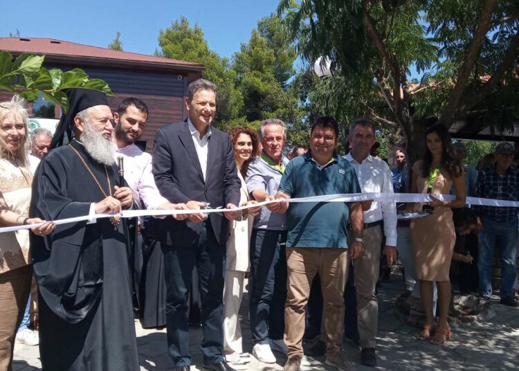 Στα εγκαίνια του Δασικού Χωριού Παπάδων ο Θ. Σκυλακάκης