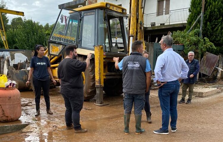 Σε πληγείσες περιοχές ο Χρήστος Σταϊκούρας και ο Νίκος Ταχιάος