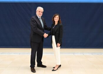 Συνάντηση του Χρήστου Στυλιανίδη, με την Αναπληρώτρια Υφυπουργό (DAS) του Υπουργείου Οικονομικών των Η.Π.Α., Anna Morris