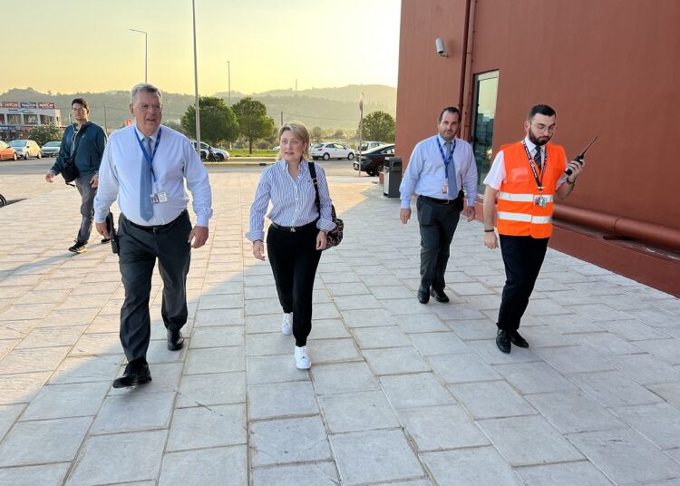 Επίσκεψη της Υφυπουργού Υποδομών και Μεταφορών Χριστίνας Αλεξοπούλου στο Αεροδρόμιο Ζακύνθου «Διονύσιος Σολωμός»