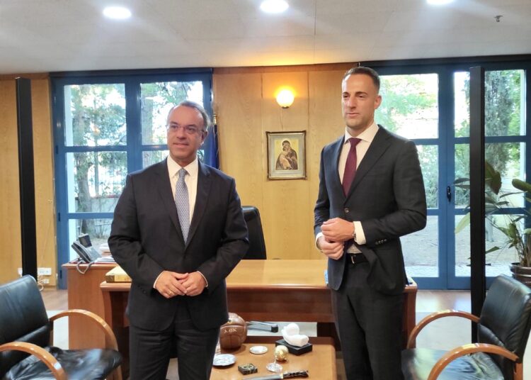 Συνάντηση του Υπουργού Υποδομών και Μεταφορών, Χρήστου Σταϊκούρα με τον επικεφαλής της Κοινότητας Μεταφορών Δυτικών Βαλκανίων, Matej Zakonjsek