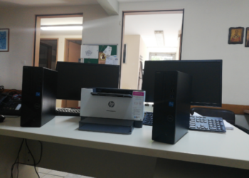 Το ΙΝΕΔΙΒΙΜ παρέδωσε καινούργιους υπολογιστές και εκτυπωτές στις φοιτητικές εστίες Βόλου και Καλαμαριάς -Α. Ροκοφύλλου: Μόλις ξεκινήσαμε