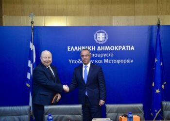 Συνάντηση του Χρήστου Σταϊκούρα με τον Ουκρανό Υπουργό Επικρατείας Oleh Nemchinov