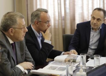 Επίσκεψη της πολιτικής ηγεσίας του ΥΜΕ σε πληγείσες περιοχές, από την κακοκαιρία «Daniel», σε Φθιώτιδα και Βόρεια Εύβοια