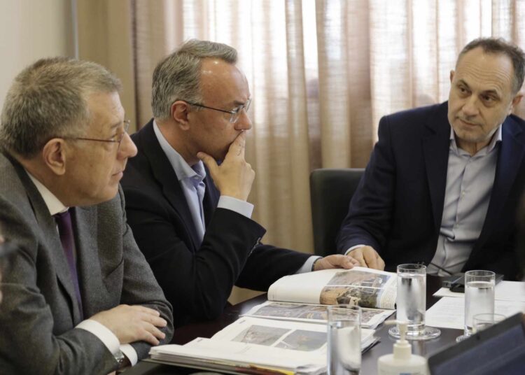 Επίσκεψη της πολιτικής ηγεσίας του ΥΜΕ σε πληγείσες περιοχές, από την κακοκαιρία «Daniel», σε Φθιώτιδα και Βόρεια Εύβοια