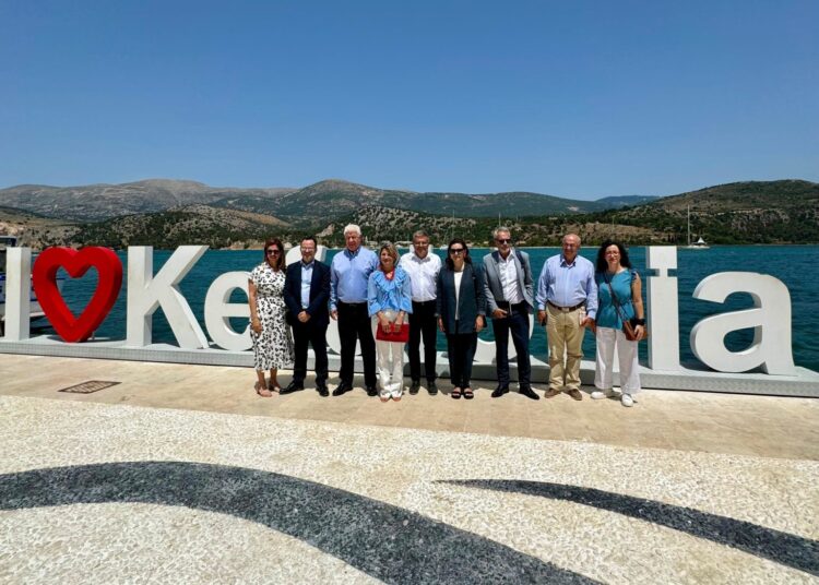 Η  Όλγα Κεφαλογιάννη στην Κεφαλονιά