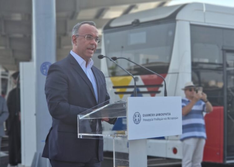 Σταϊκούρας: Ο νέος σταθμός φόρτισης ηλεκτρικών λεωφορείων αποτελεί μια νευραλγική υποδομή για τον ΟΑΣΘ