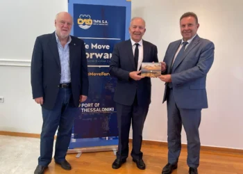 Στέφανος Γκίκας: Επίσκεψη του Υφυπουργού Ναυτιλίας και Νησιωτικής Πολιτικής, στην ΟΛΘ Α.Ε.