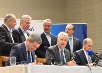 Υπογραφή σύμβασης για την εγκατάσταση επεξεργασίας νερού στο φράγμα ποταμών Αμαρίου Κρήτης