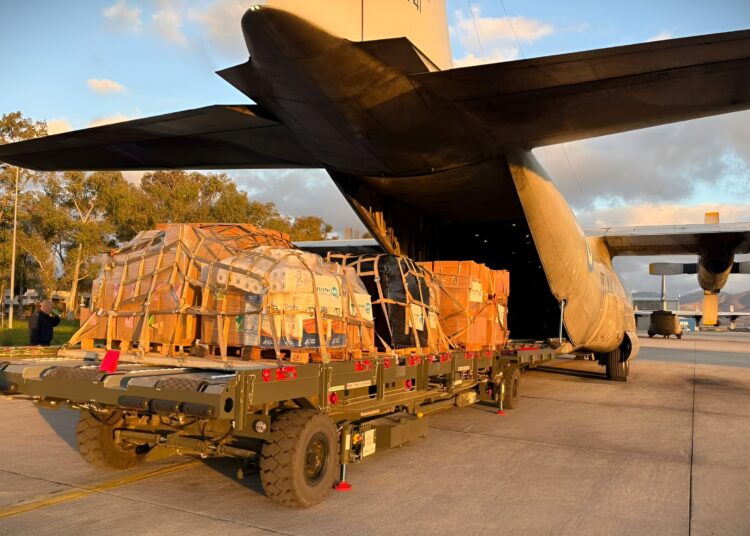 ΓΕΕΘΑ και Ένοπλες Δυνάμεις αποστέλλουν ανθρωπιστική βοήθεια στη Γάζα