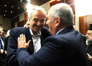 Νέα κοινή εμφάνιση Καραμανλή Σαμαρά με δηλώσεις για «ήρεμα νερά» και ελληνοτουρκικά