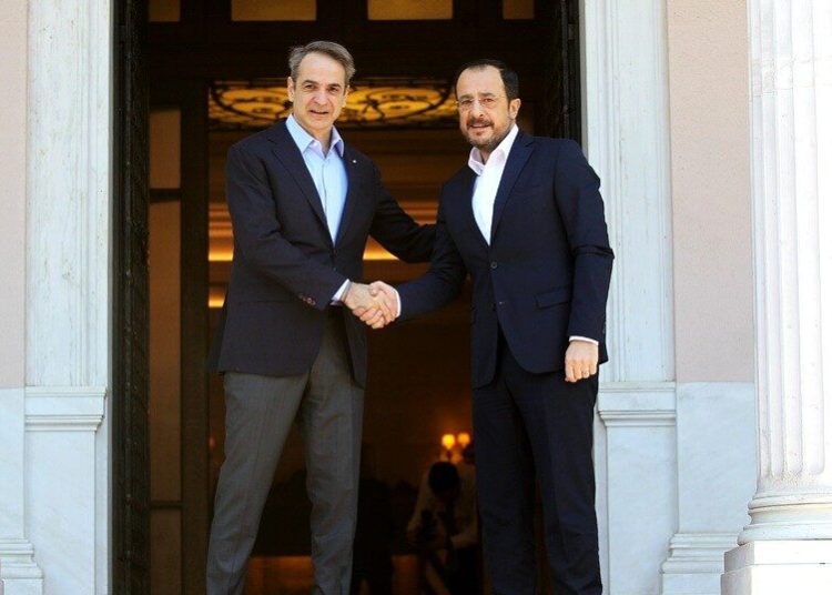 Κυπριακό και ευρωπαϊκή άμυνα στο επίκεντρο της συνάντησης Μητσοτάκη – Χριστοδουλίδη
