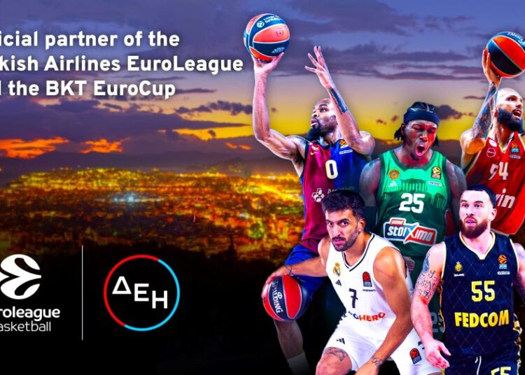 Η ΔΕΗ «ανάβει τα φώτα» της Euroleague: Χορηγός μέχρι το 2027