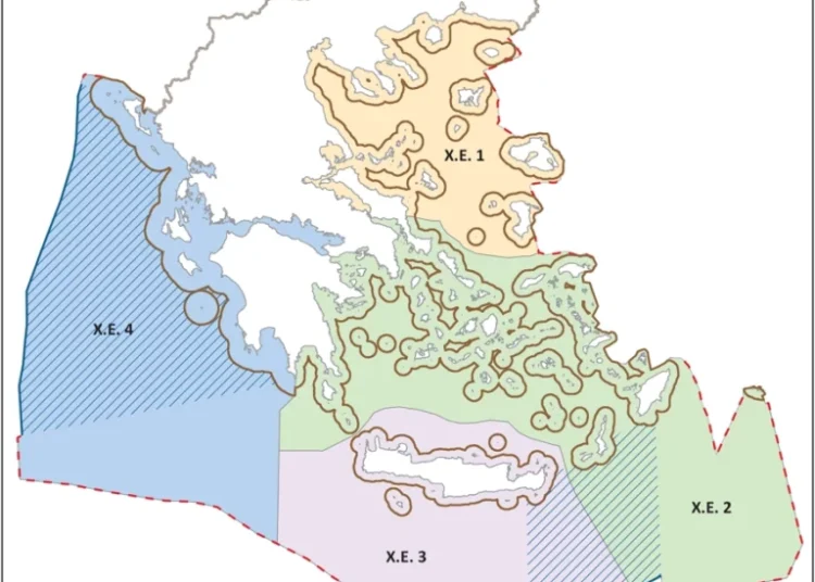 Ο νέος θαλάσσιος χωροταξικός σχεδιασμός – Aποτυπώνονται τα όρια της δυνητικής ελληνικής υφαλοκρηπίδας