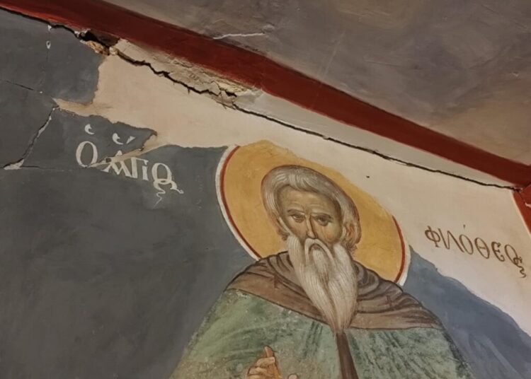 ΥΠΠΟ: Αποτίμηση των ζημιών από τους σεισμούς στις Ιερές μονές του Αγίου Όρους ως το τέλος της εβδομάδας