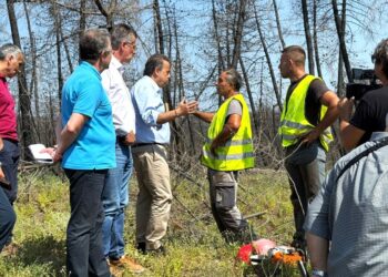Αυτοψία Παπασταύρου στα αντιδιαβρωτικά και αντιπλημμυρικά έργα στο δάσος της Δαδιάς