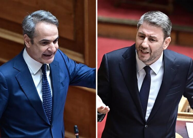 ΟΠΕΚΕΠΕ: Άγρια κόντρα Μητσοτάκη – Ανδρουλάκη στη Βουλή – «Ηθική α λα καρτ» και «γαλάζια συμμορία»