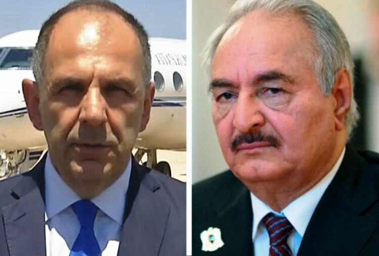 Συνάντηση Χαφτάρ –  Γεραπετρίτη: «Μας συνδέει η προσήλωση στο Διεθνές Δίκαιο»