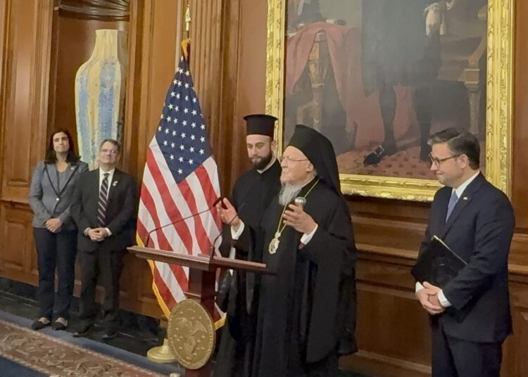ΗΠΑ: Δεξίωση στην Ουάσινγκτον προς τιμήν του Οικουμενικού Πατριάρχη Βαρθολομαίου