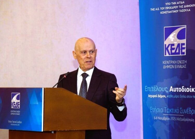 «Η ώρα είναι τώρα… Η αυτοδιοίκηση αποφασίζει»: Το μήνυμα Ταγαρά στο συνέδριο της ΚΕΔΕ