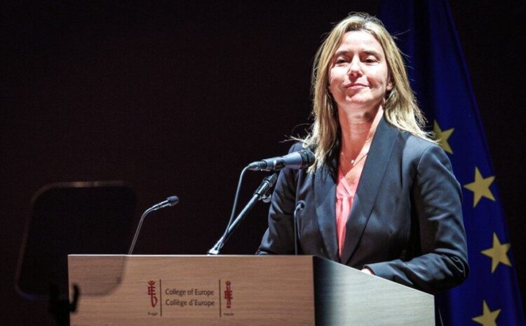 Federica Mogherini EPA/Olivier Matthys