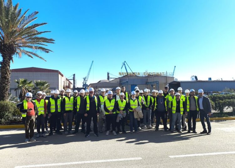 Στα άδυτα της ναυπηγικής παραγωγής: Τι είδαν οι μελλοντικοί μηχανικοί στην Ελευσίνα