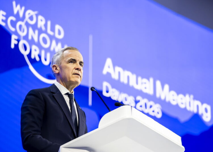 Ο Καναδός πρωθυπουργός Μαρκ Κάρνεϊ στο Νταβός