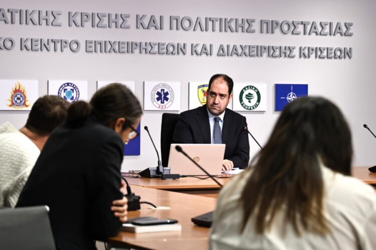 Ο υπουργός Κλιματικής Κρίσης και Πολιτικής Προστασίας Γιάννης Κεφαλογιάννης