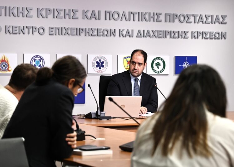 Ο υπουργός Κλιματικής Κρίσης και Πολιτικής Προστασίας Γιάννης Κεφαλογιάννης