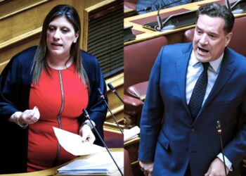 Άδωνις Γεωργιάδης και Ζωή Κωνσταντοπούλου