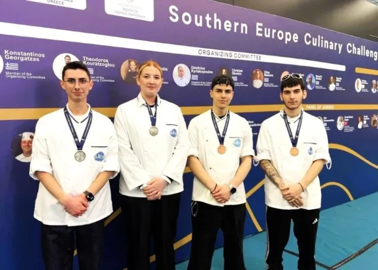 ΔΥΠΑ: Τέσσερα μετάλλια για την ΕΠΑΣ Ξάνθης σε διεθνή διαγωνισμό μαγειρικής