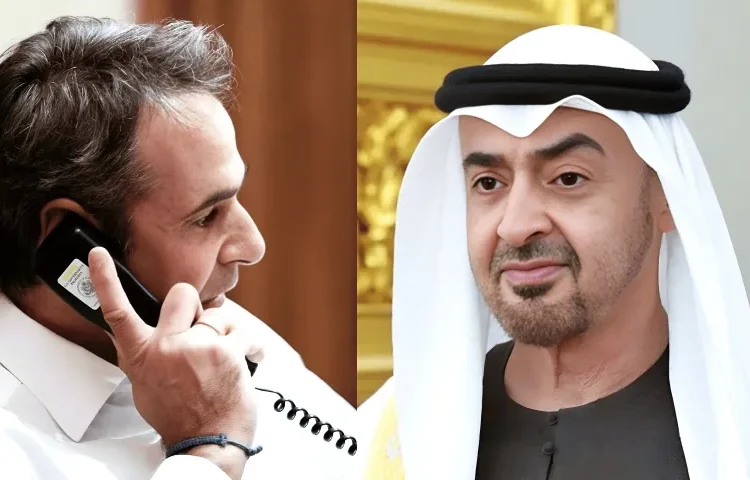 Μητσοτάκης-Πρόεδρος ΗΑΕ bin Zayed: Παρέμβαση Ελλάδας για αποκλιμάκωση στη Μέση Ανατολή