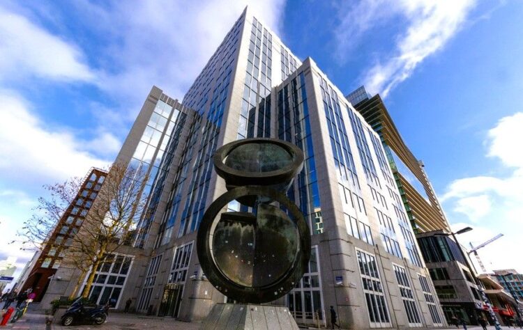 The Euroclear group headquarters in Brussels, Belgium