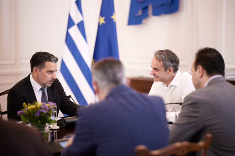 Συνάντηση του Πρωθυπουργού Κυριάκου Μητσοτάκη με τον Panos Panay, Senior Vice President της Amazon.  Τρίτη 16 Ιουνίου 2026  (ΔΗΜΗΤΡΗΣ ΠΑΠΑΜΗΤΣΟΣ/ Γ.Τ ΠΡΩΘΥΠΟΥΡΓΟΥ/EUROKINISSI)